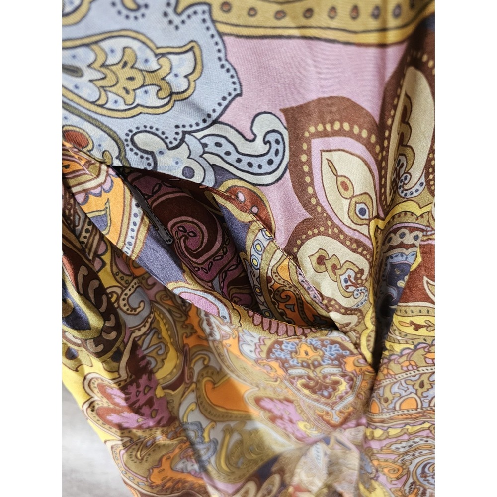 Johnny Was M Sandalwood Tove Kimono Duster 100% Silk Embroidery Pockets $435 - Picture 15 of 15